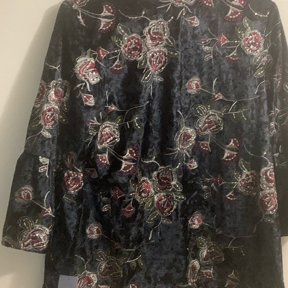 JM Collection dressy jacket with floral print - Picture 8 of 8